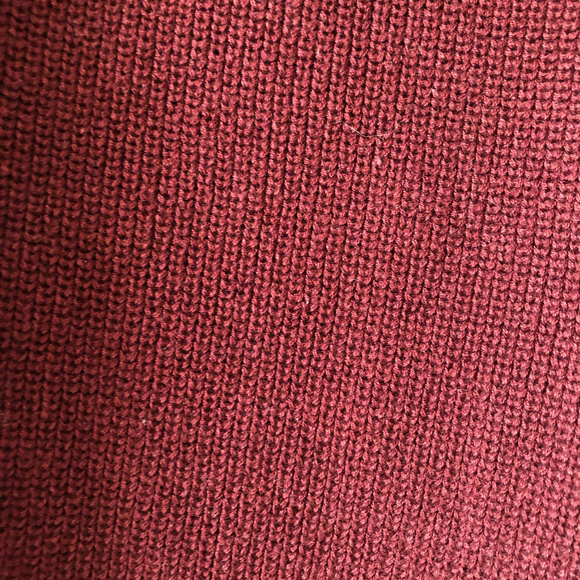 COS knitted wide leg pants in wine - Picture 2 of 4